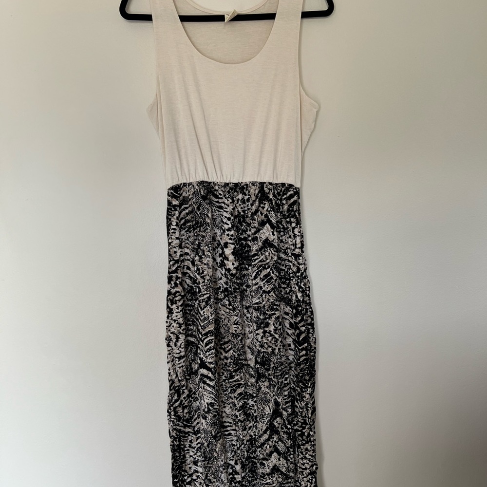 Animal print maxi dress